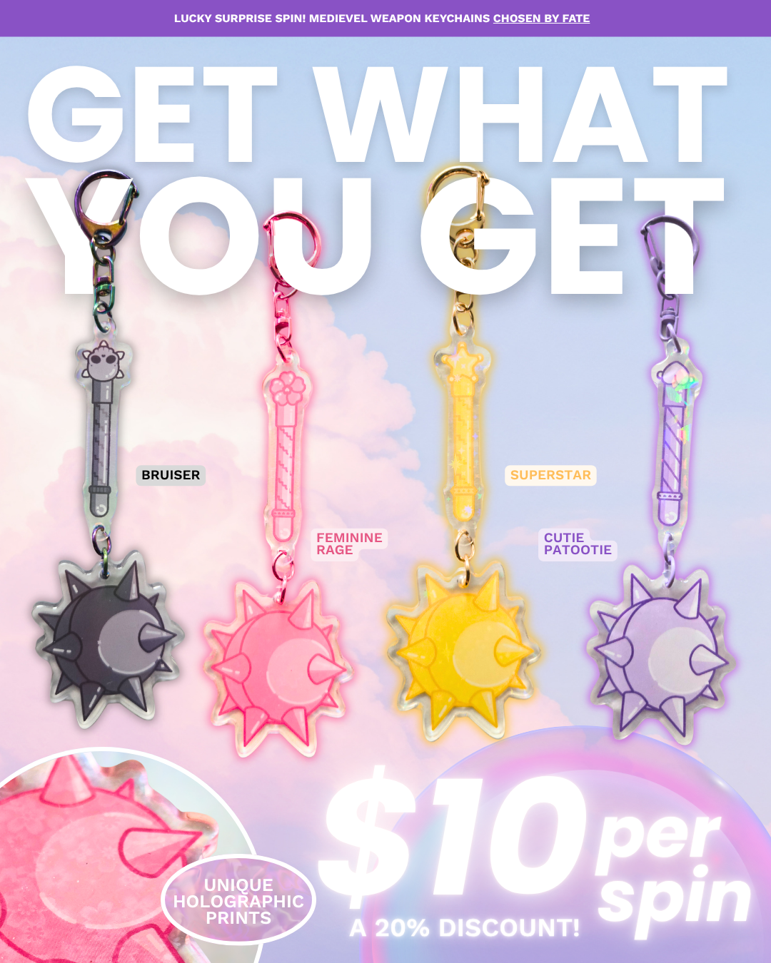 Flail Keychain
